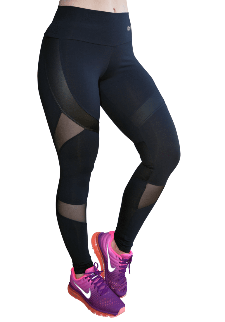 TrainingGirl Mesh Workout Leggings with Pockets for Women High