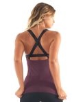 L'URV Tank Little Love Cami Sexy Workout Top in Fig
