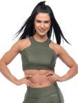 BFB Activewear Cropped Top Stronger - Green