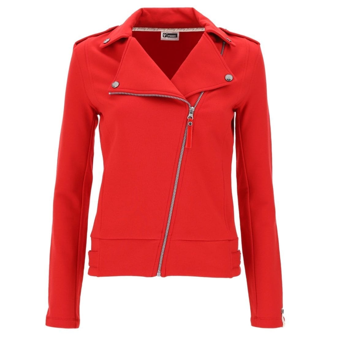 FREDDY WR.UP Jacket Top Millenials – Zipper w/Print – Red