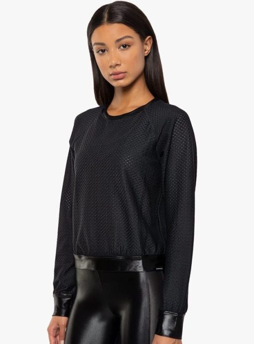 Koral Sofia Pullover Sweater - Black